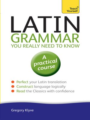 cover image of Latin Grammar You Really Need to Know